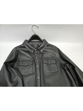 Harley-Davidson® Harley-Davidson® Eagle Leather Shirt  Black 97013-24VW/022L